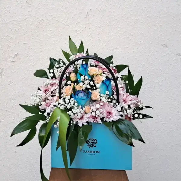 Main image of Luxury Big Flower Box with Roses & Chrysanthemums