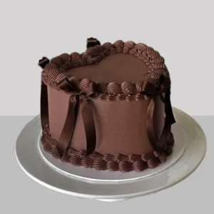 Chocolate Heart Cake | Decadent Romantic Treat